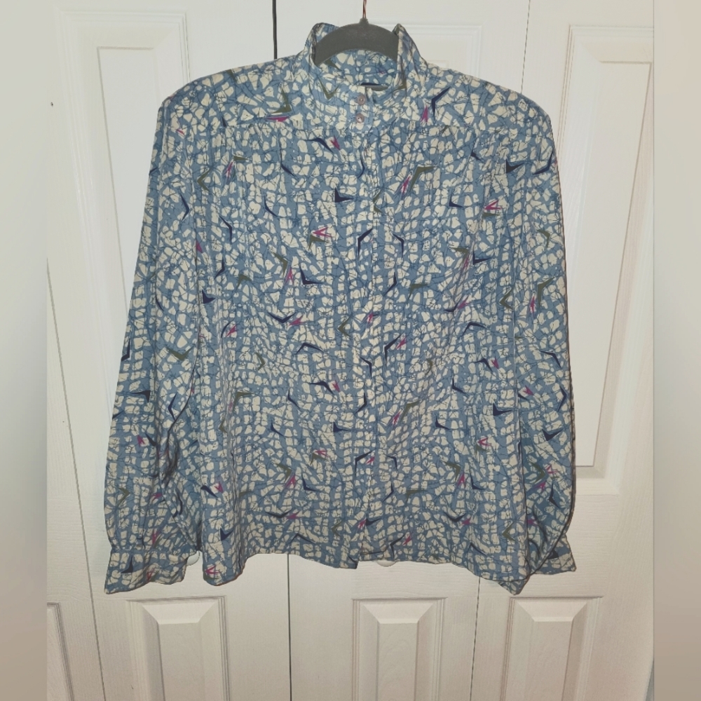 Vintage Country sophisticates by Pendleton button up blouse sz 16
